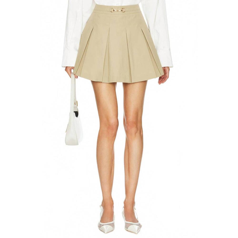 NEW SANS FAFF trench pleated skirt in biege